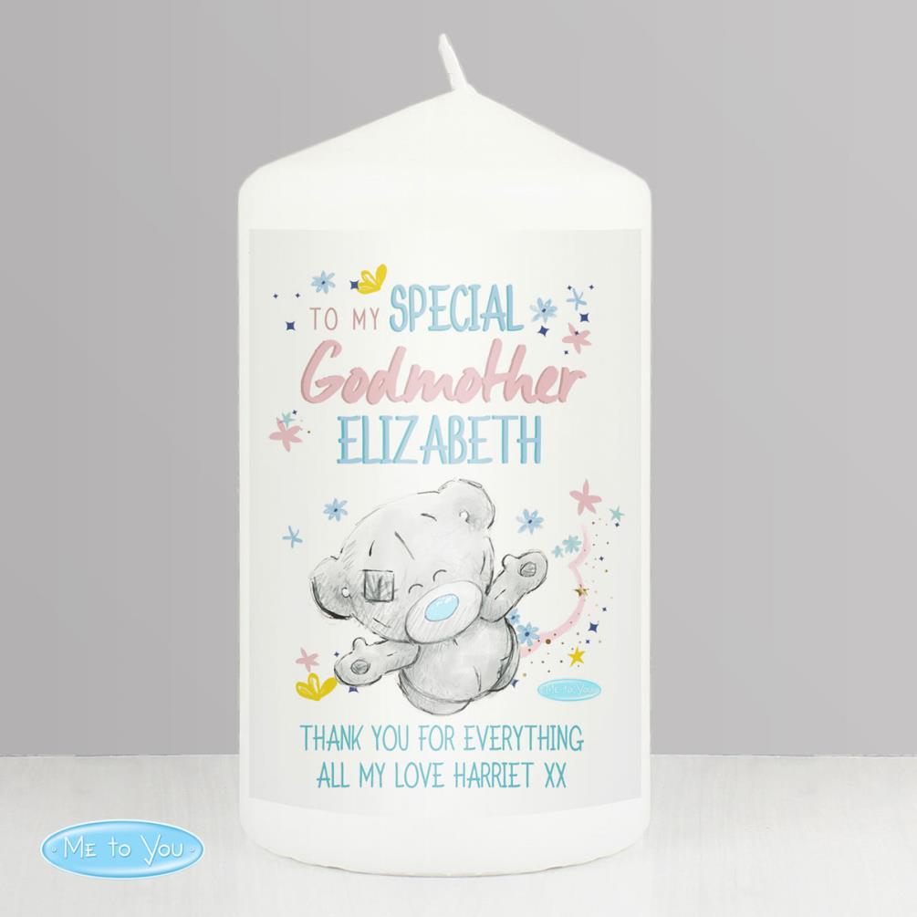 Personalised Me to You Bear Godmother Pillar Candle Extra Image 2